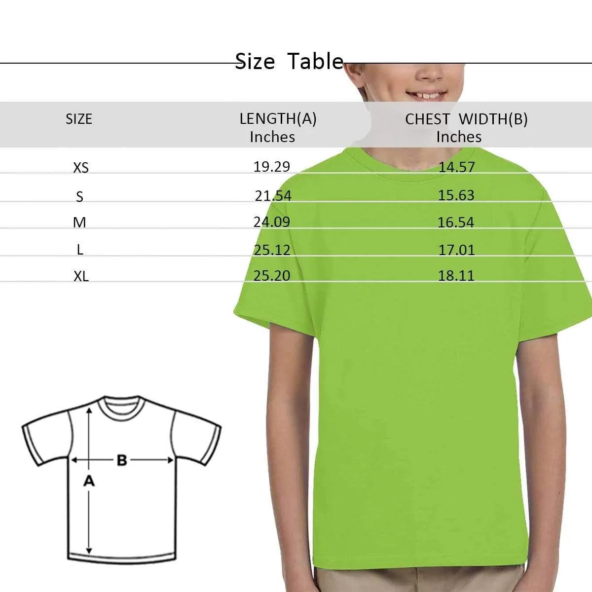 #6-15Y Custom Face Cute Christmas Tree Kid's All Over Print T-shirt