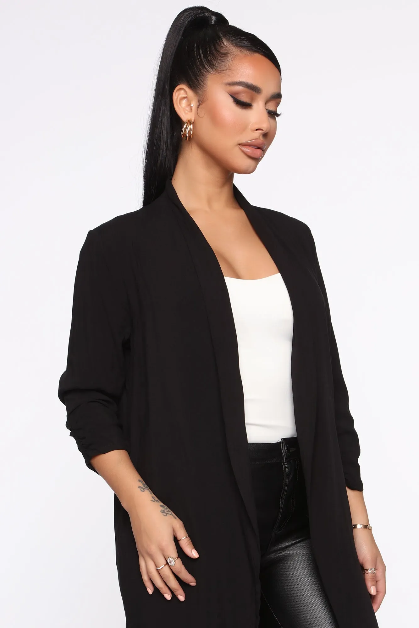 Asking For A Promotion Blazer - Black