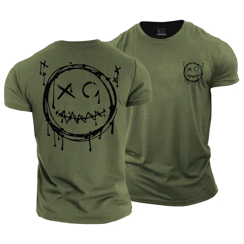 Beaming Visage Cotton T-Shirt