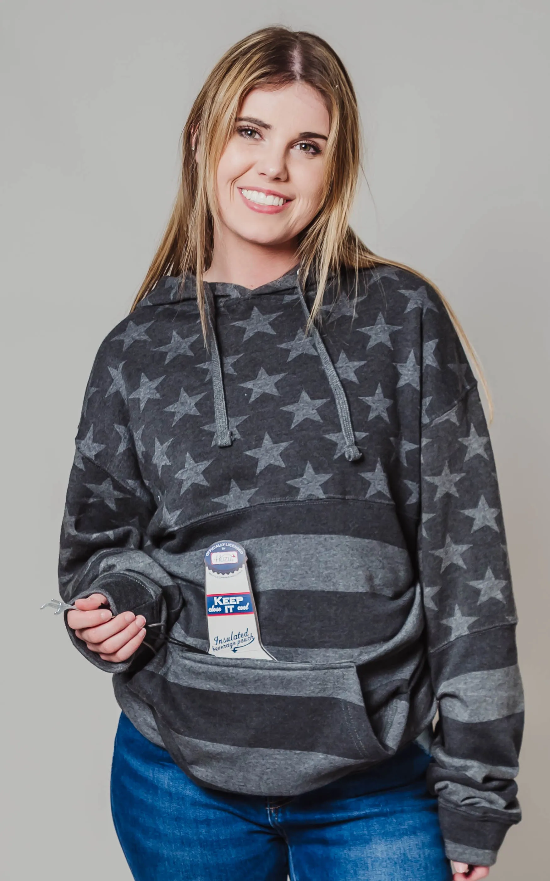 Beer Hoodie Stars & Stripes Hoodie ** - Final Sale