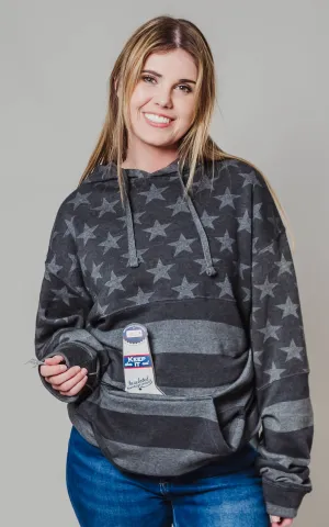 Beer Hoodie Stars & Stripes Hoodie ** - Final Sale