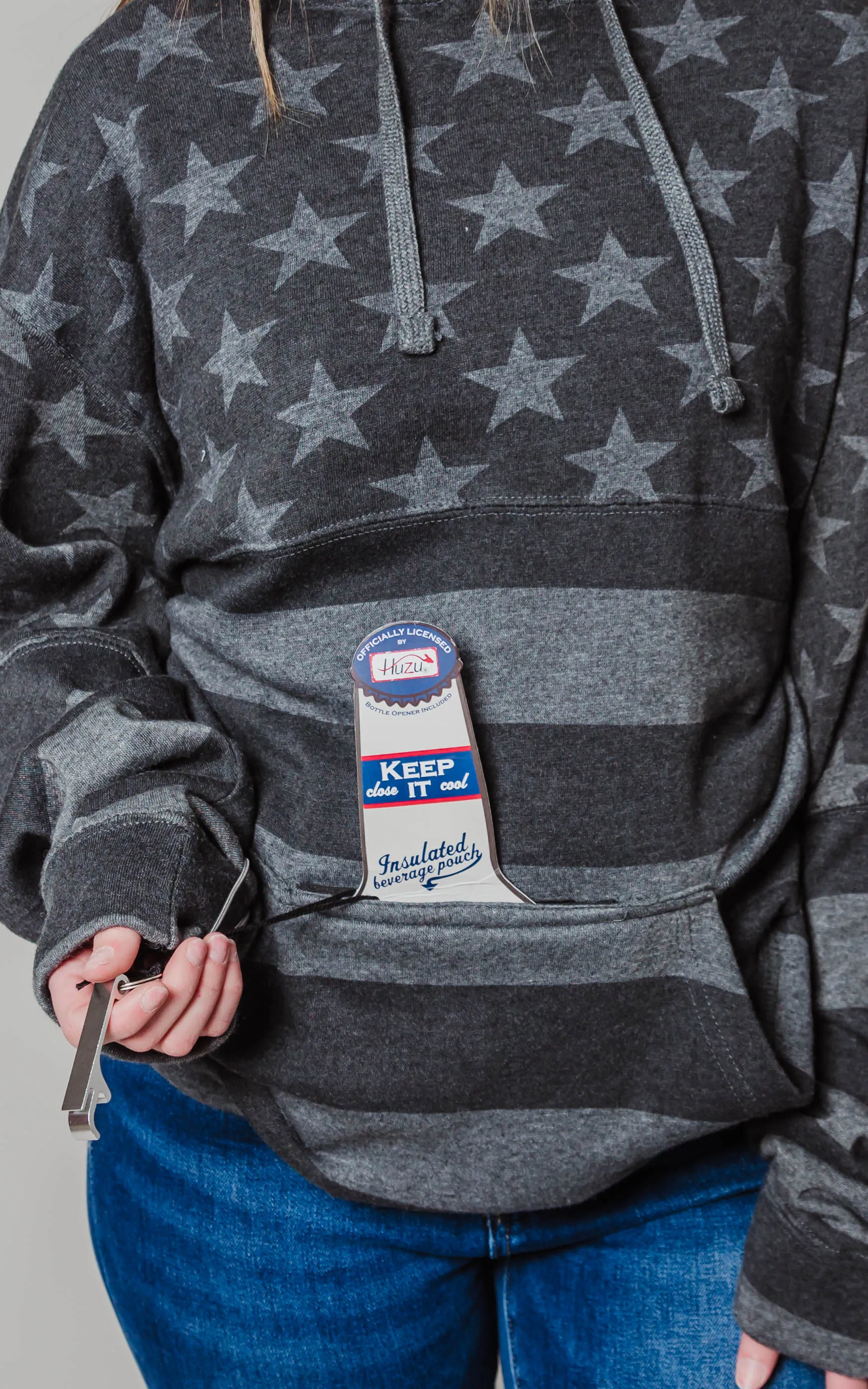 Beer Hoodie Stars & Stripes Hoodie ** - Final Sale