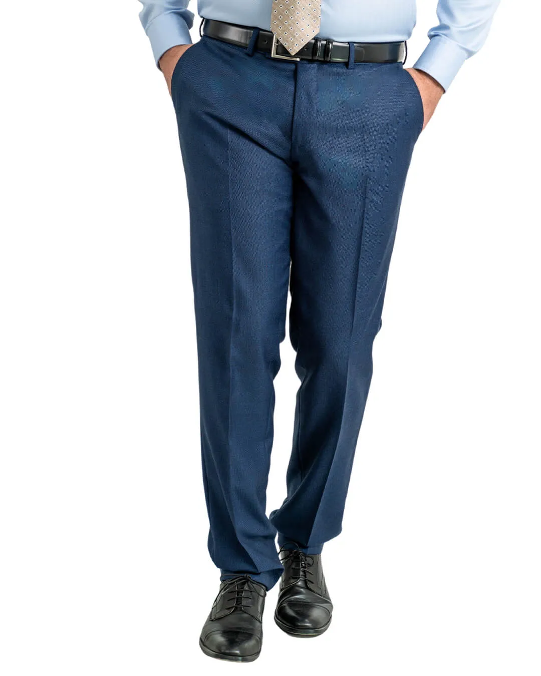 Blue Vitale Barberis Canonico Super 110s Birdseye Suit