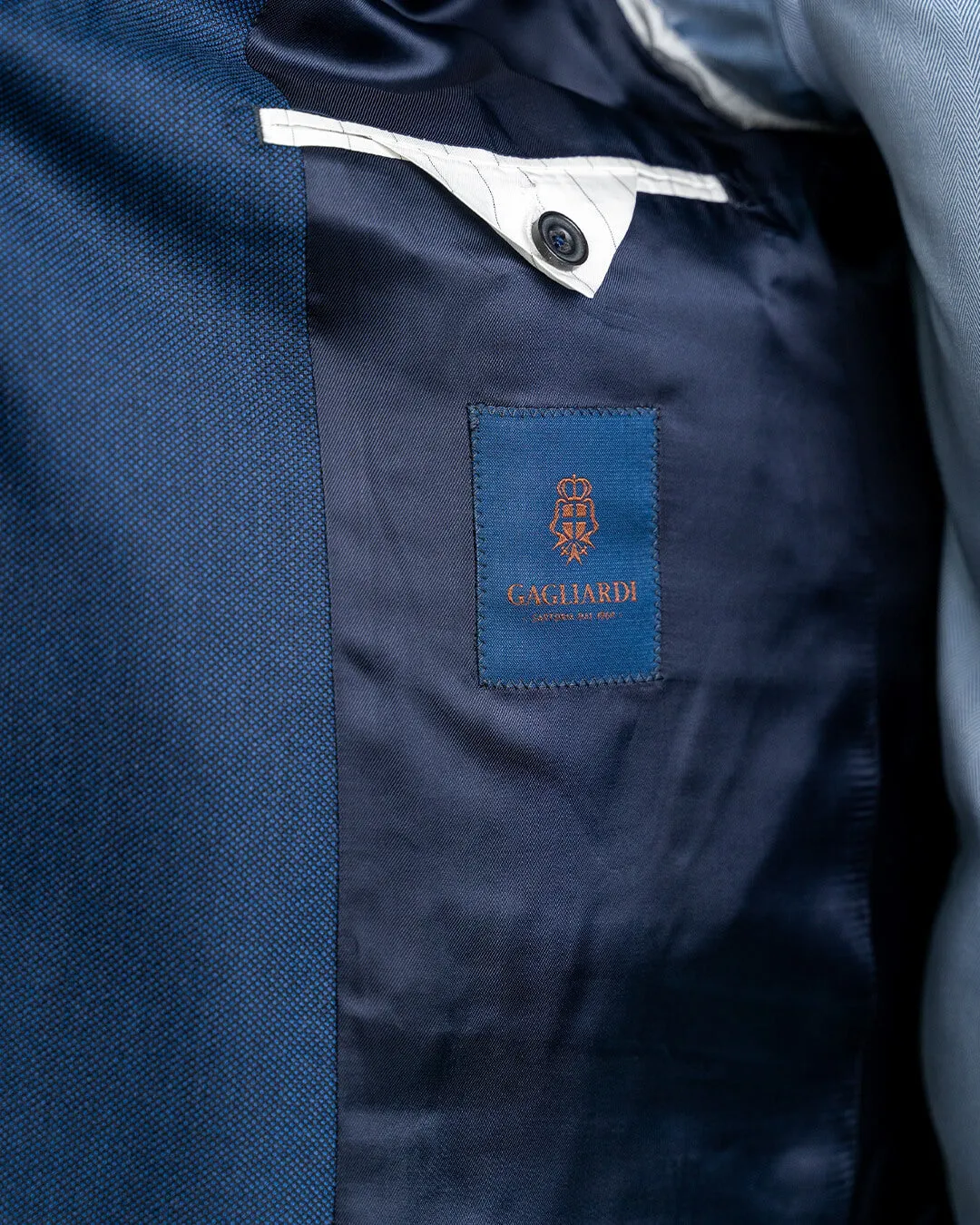 Blue Vitale Barberis Canonico Super 110s Birdseye Suit
