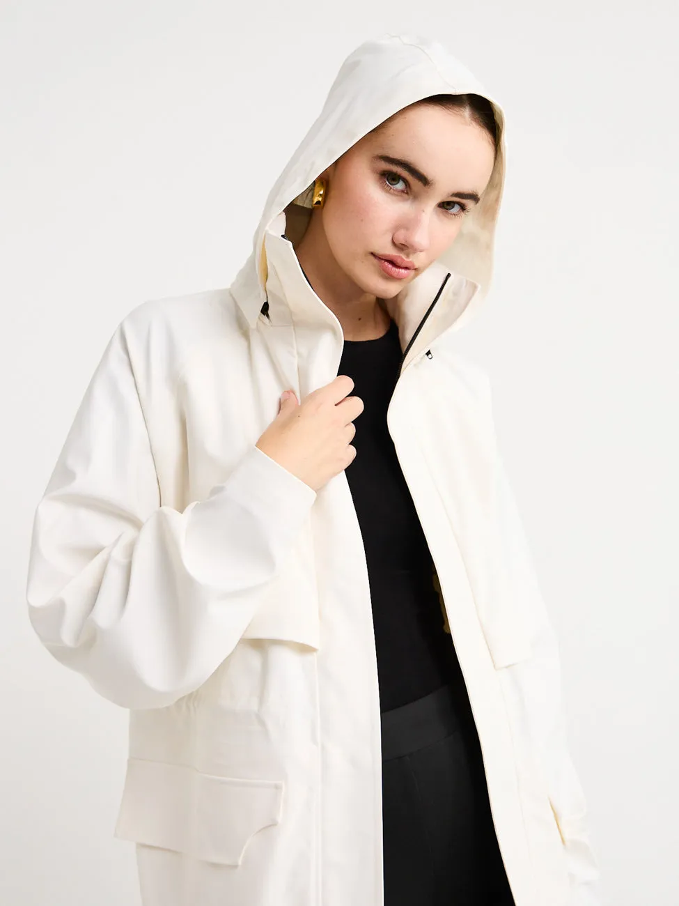 Camilla and Marc Falcon Rain Jacket in White