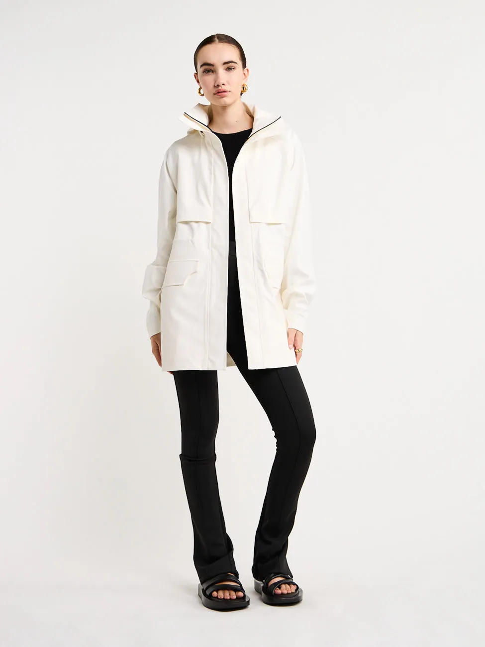 Camilla and Marc Falcon Rain Jacket in White
