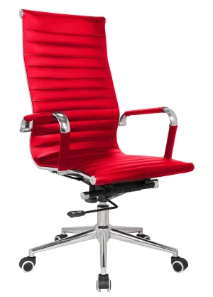 Classic PU High Back Red
