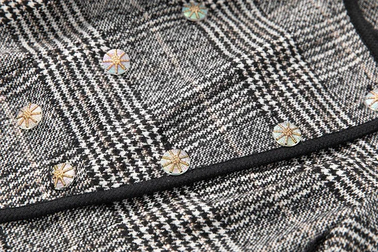 Classic Single-Breasted Skirt Suits