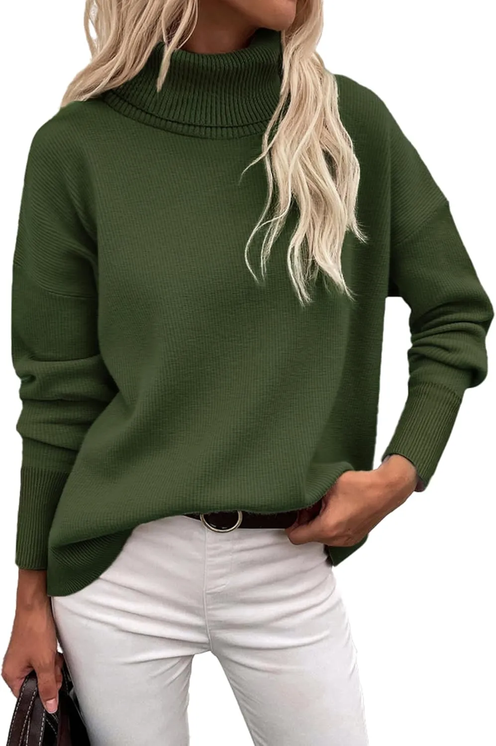 (DE Only) Zeagoo Pullover Women's Turtleneck Elegant Long Sleeve Jumper