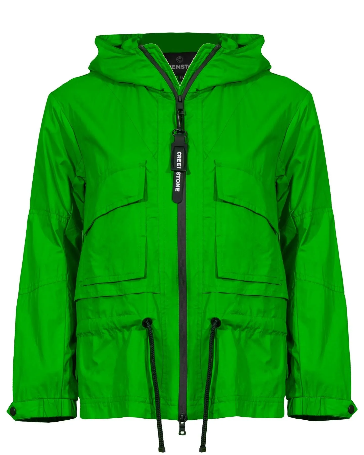 Didgital Green Windbreaker Coat