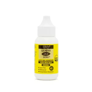 Ebin New York Wonder Lace Bond Waterproof Adhesive Extra Mega Hold 1.18oz