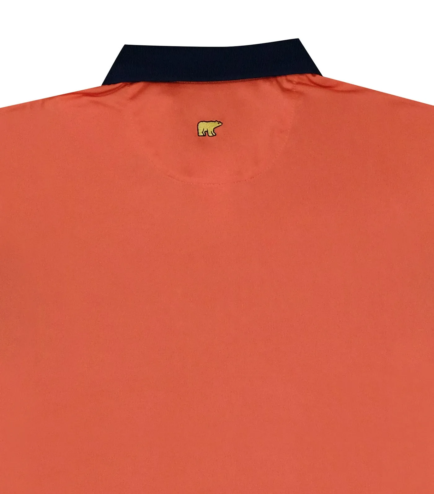 Engineered Chest Stripe Polo Autumn Peach