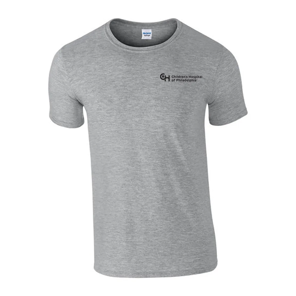 Gildan Adult Softstyle CHOP Neutral Color T-Shirt with Black Logo