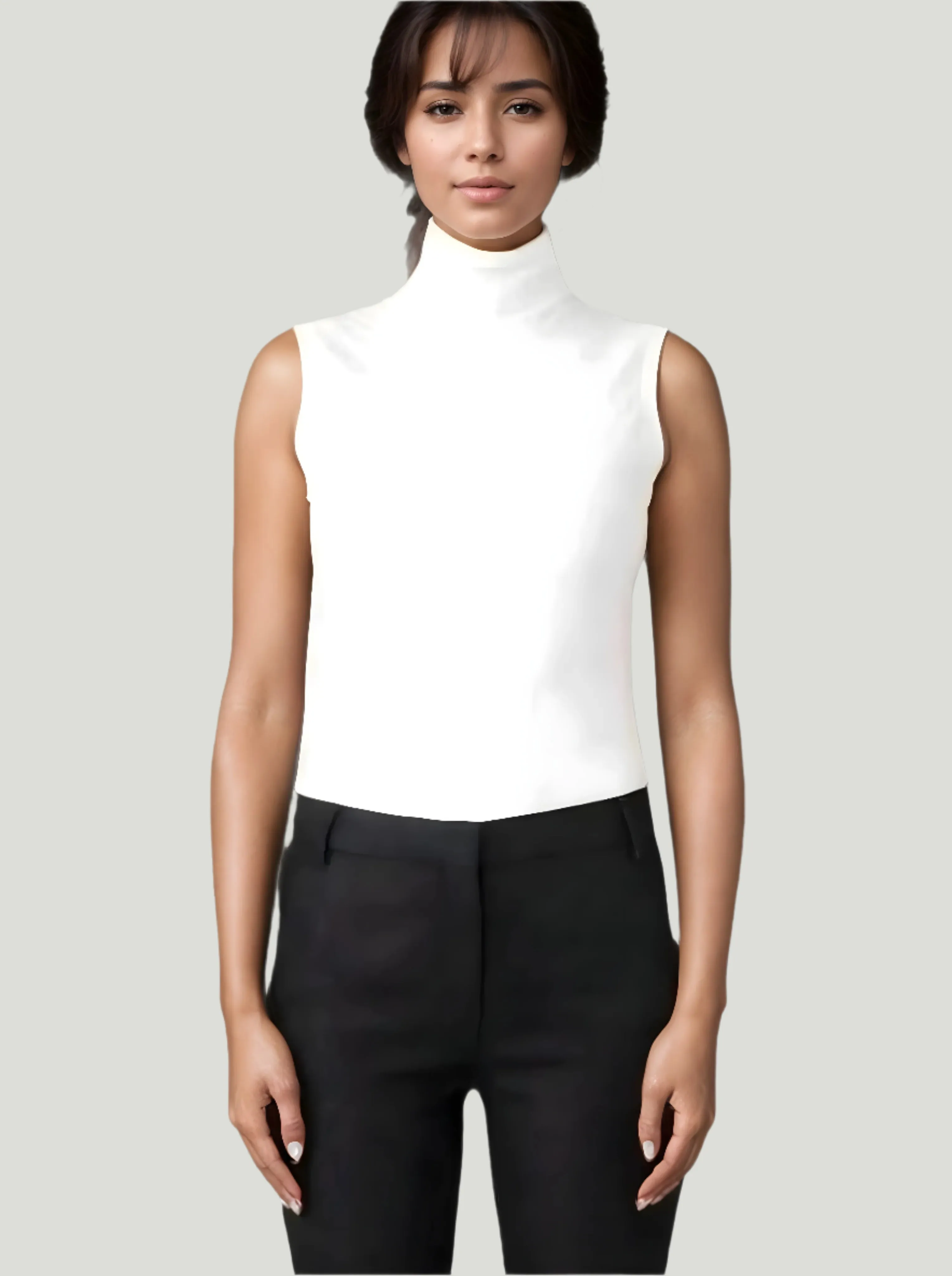 LANDSCAPE Sleeveless Anti-Slide Band Turtleneck