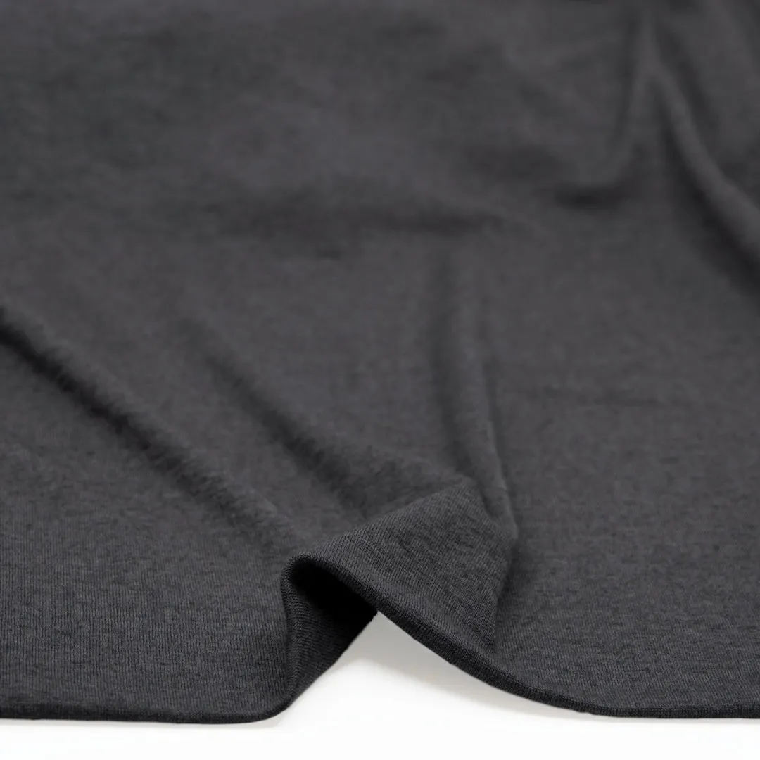 Layer Up Lyocell Wool Blend Jersey - Charcoal