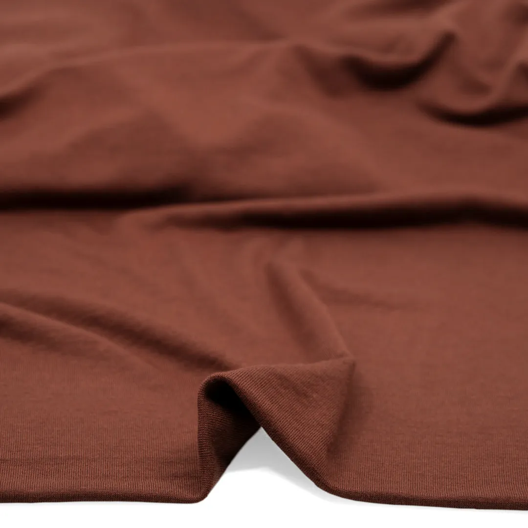 Layer Up Lyocell Wool Blend Jersey - Deep Rosewood