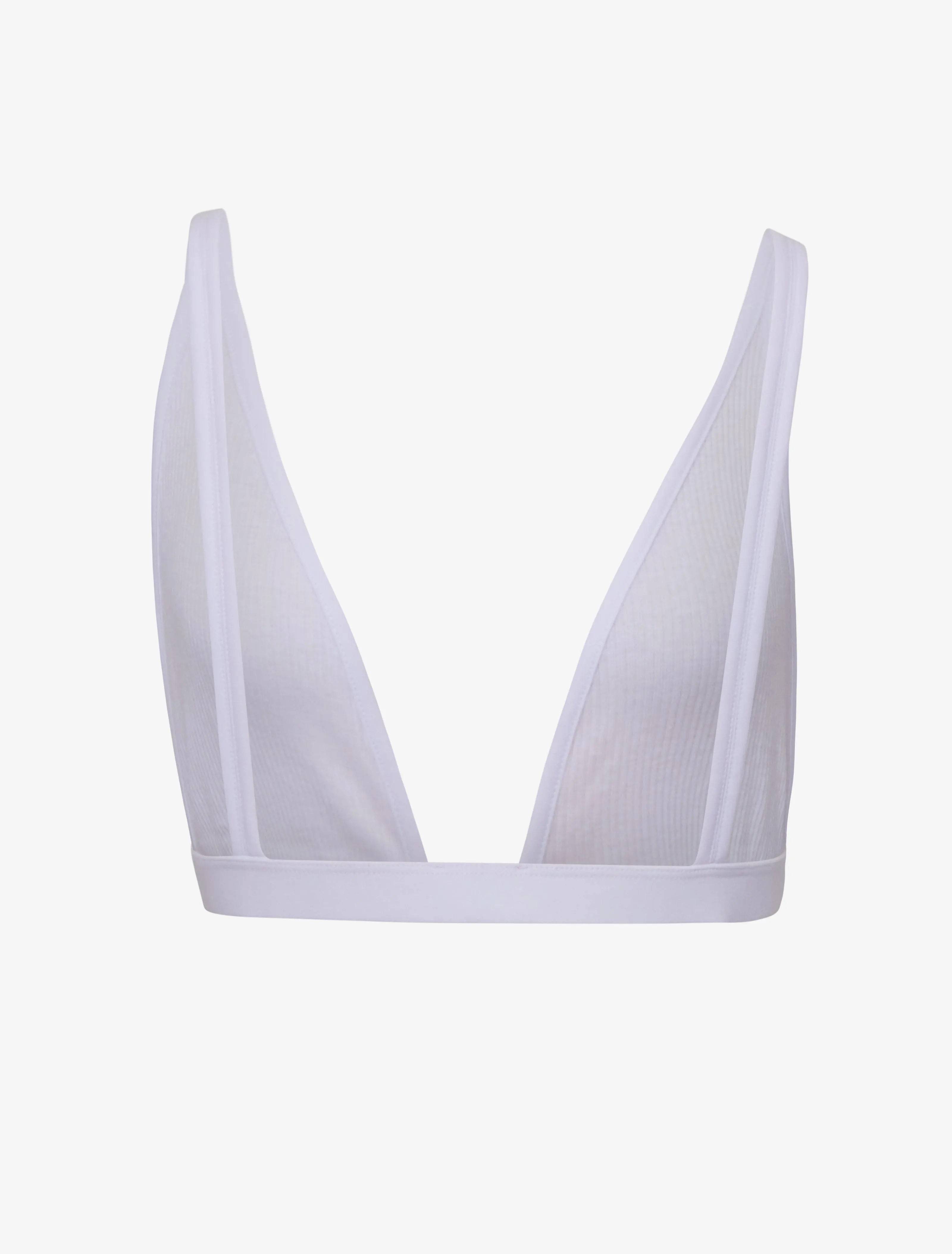Marilyn Classic Rib Bra in White