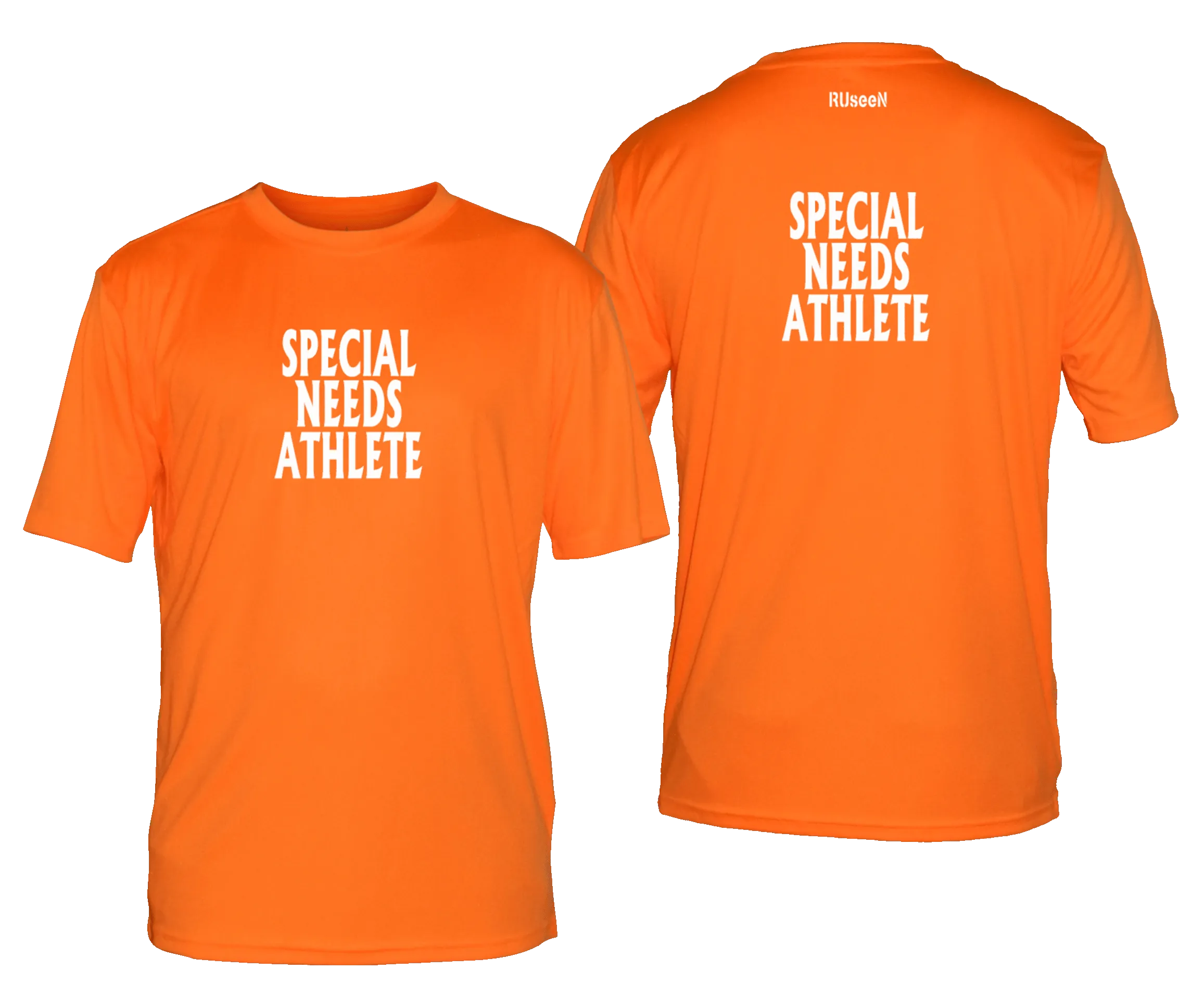 Men's SPECIAL NEEDS ATHLETE Short Sleeve Shirt - Reflective or Black Text