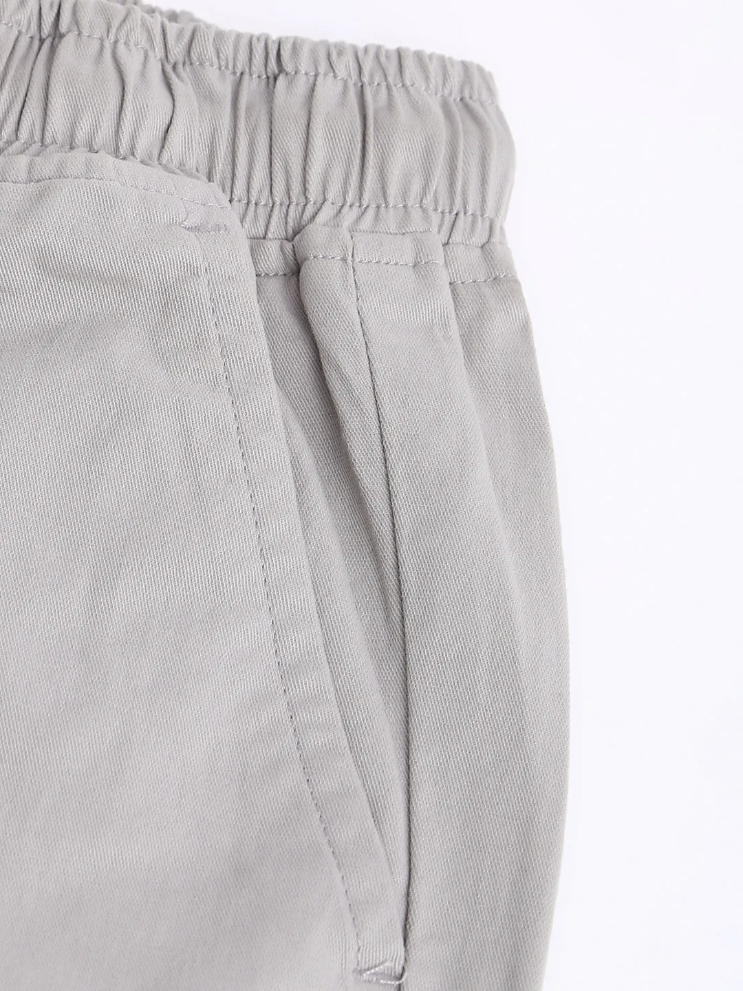 Men's Straight Fit Cotton Joggers (Lightgrey)