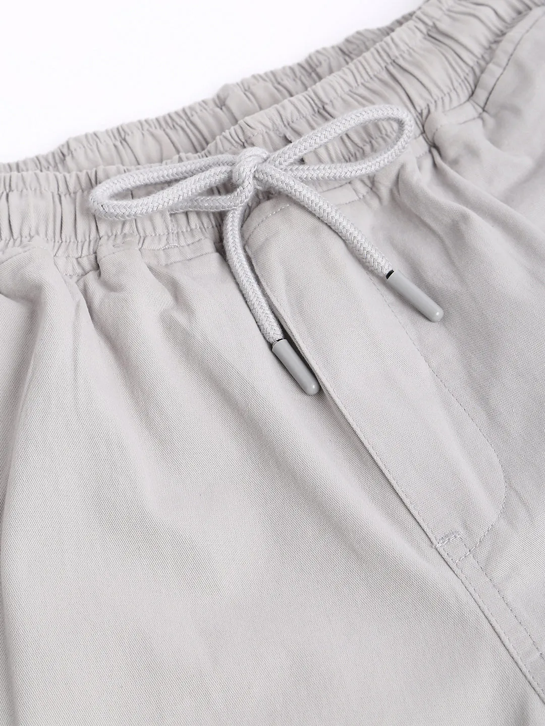 Men's Straight Fit Cotton Joggers (Lightgrey)