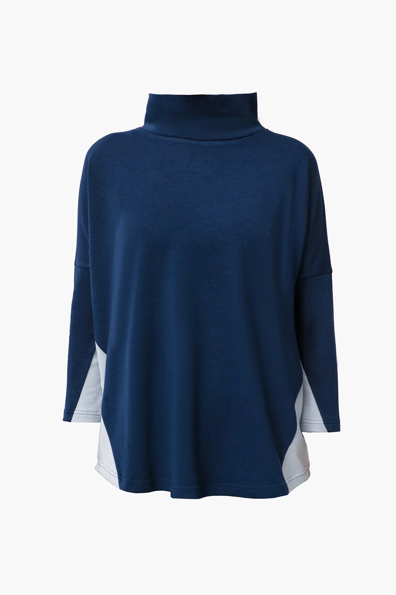 Navy and Breezy Blue Ally Swing Sweatshirt