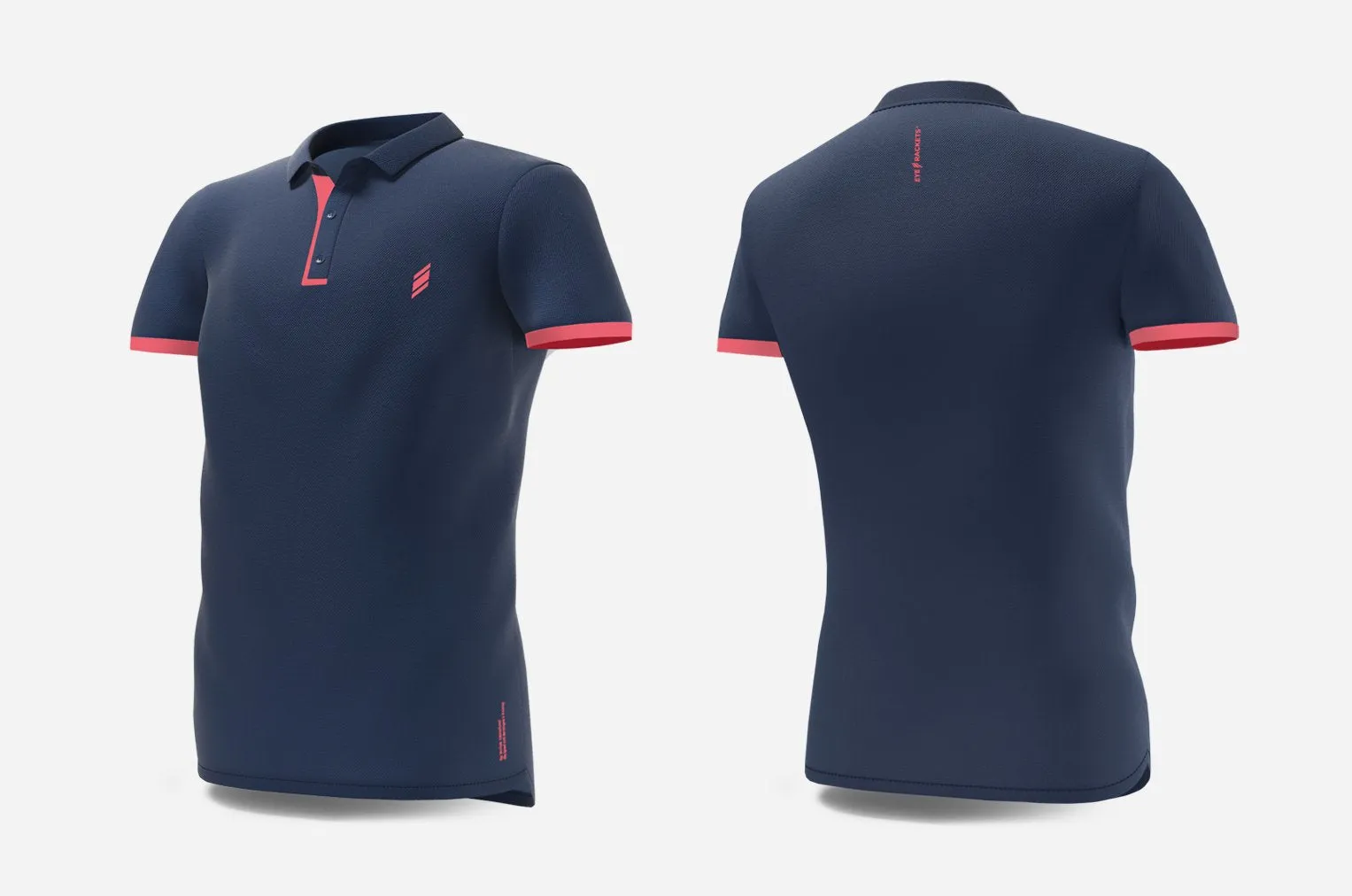 Polo (navy/peach)