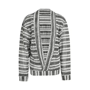 Pre Order:  Striped Loose Knit Cardigan