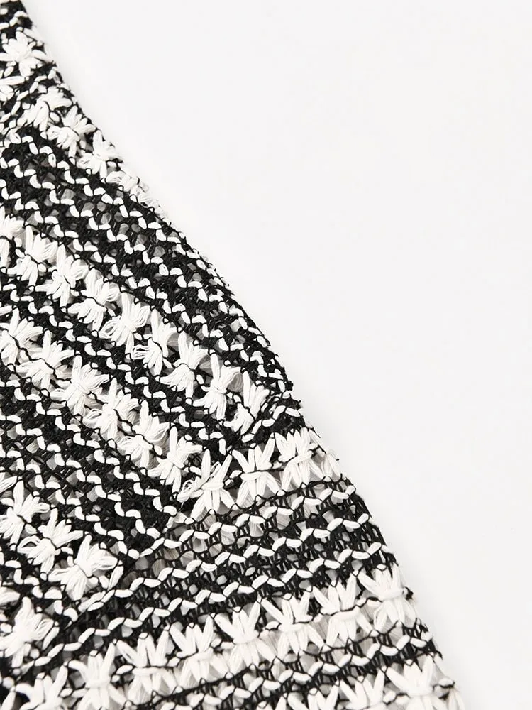 Pre Order:  Striped Loose Knit Cardigan