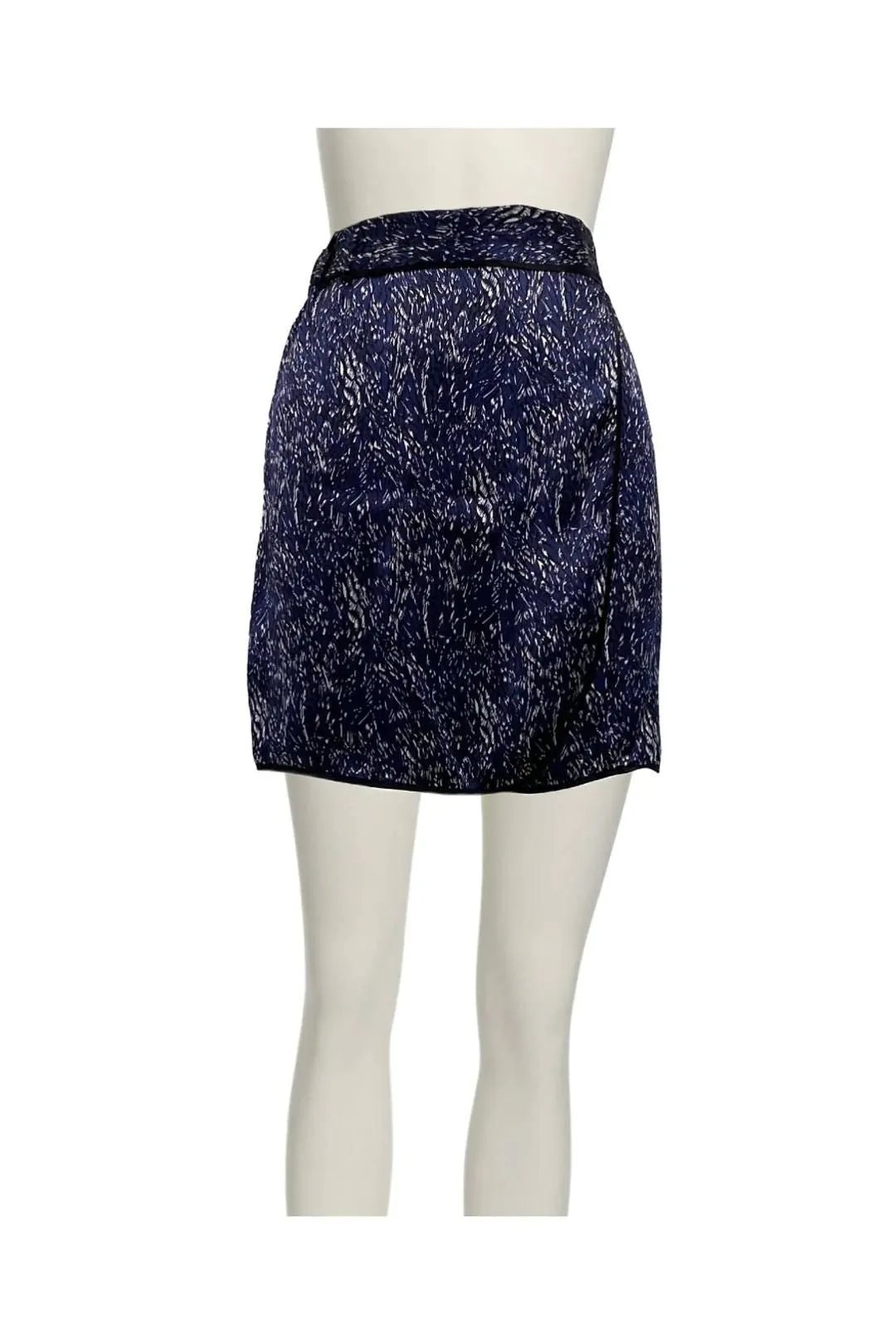 Rabriel Print Blue Mini Skirt