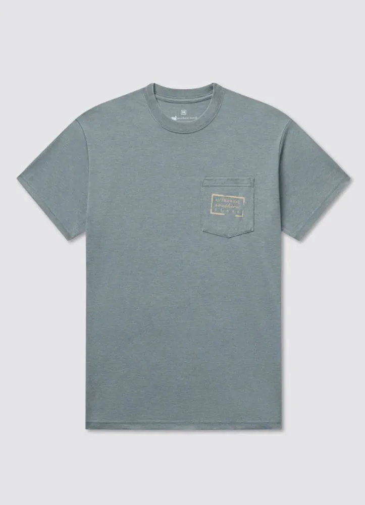 Seawash Tee Authentic in Burnt Sage by Southern Marsh