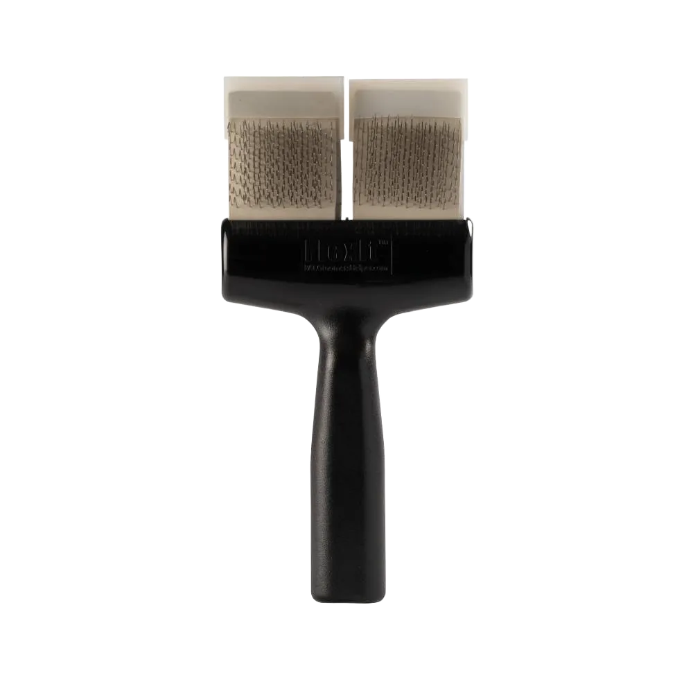 Silver Firm Flex Undercoating Twin Double Brush by FlexIt