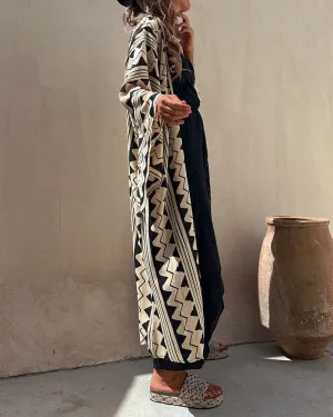 Summer fashion print comfortable cardigan