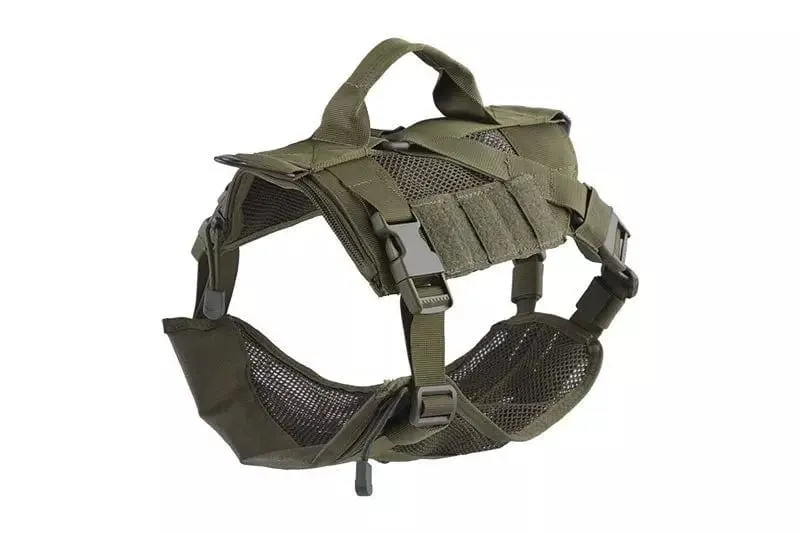 Tactical harness for dog - olive