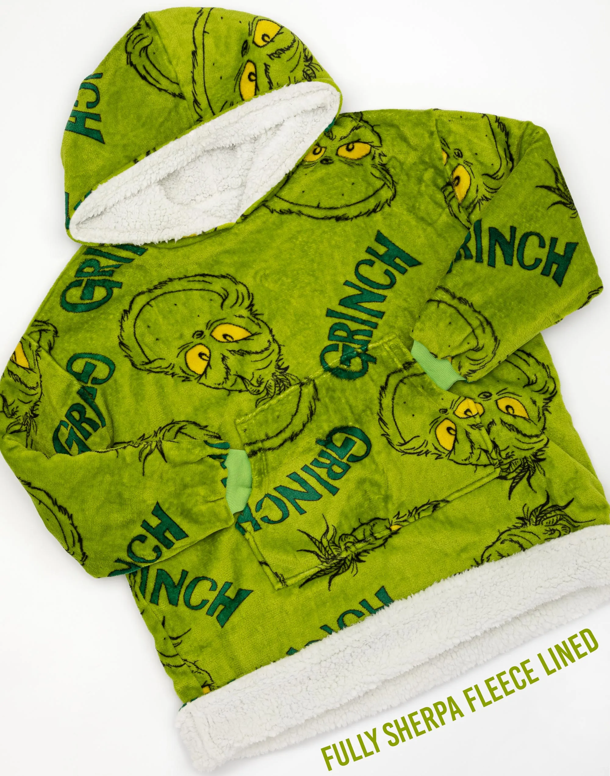 The Grinch Adult 'VUddie' Oversized Blanket Hoodie