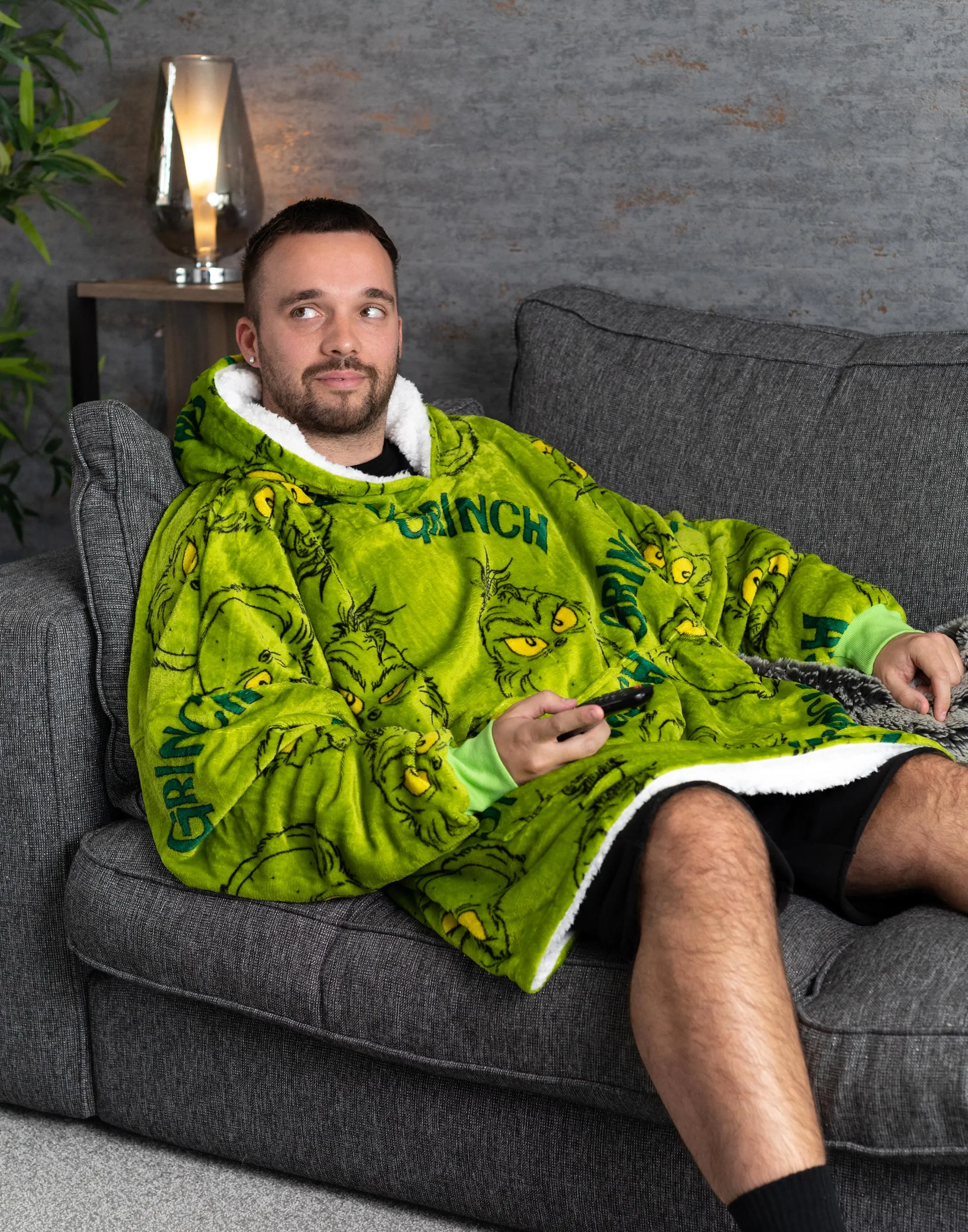 The Grinch Adult 'VUddie' Oversized Blanket Hoodie