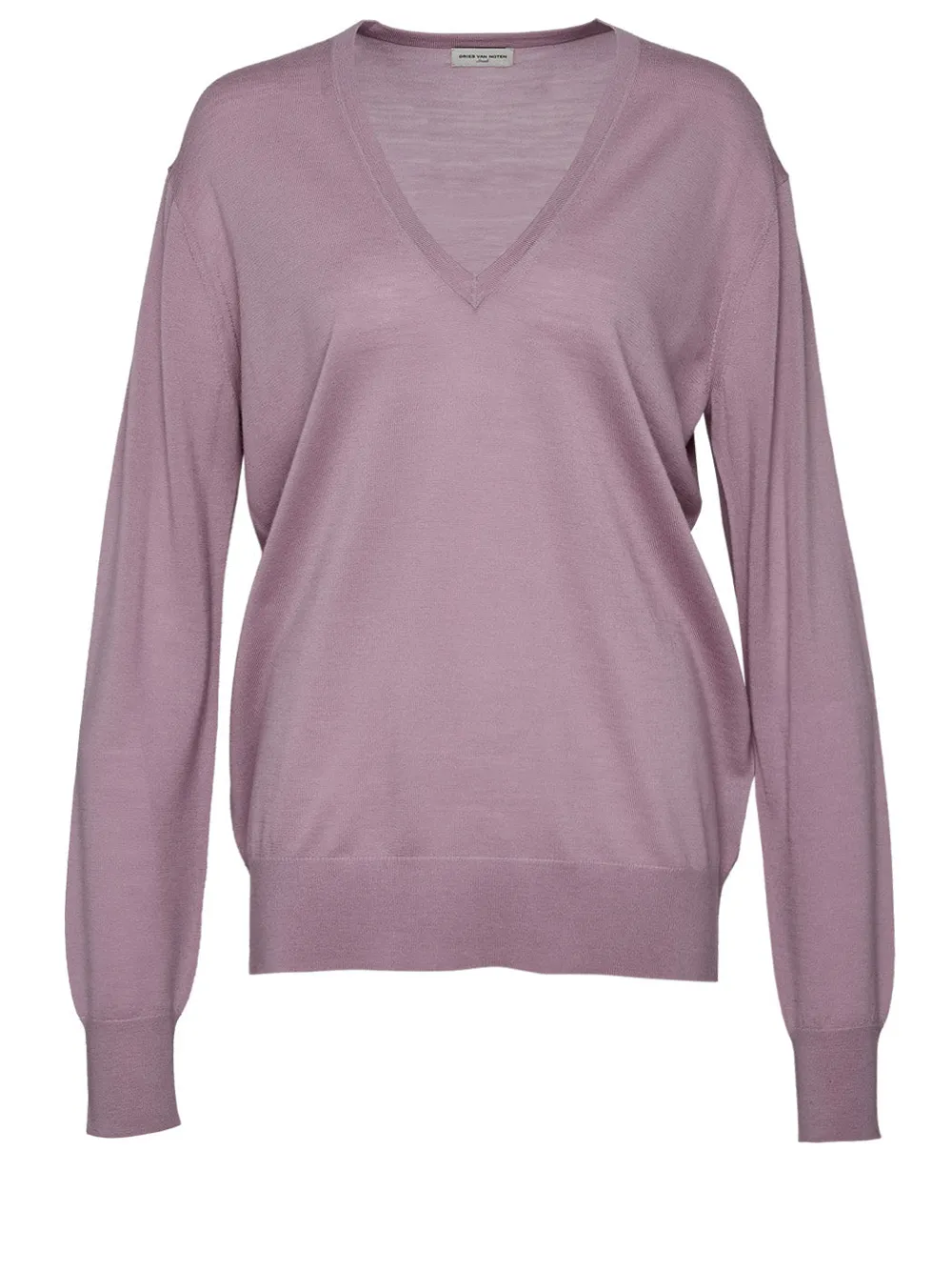 V Neck Long Sleeve Knit Top