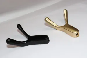 VILA |k1007| Wall & Cabinet Hooks Coat Hook Bathroom zink alloy Heavy Duty Door Hanger Towel Robe Clothes(k1007) 1-pack